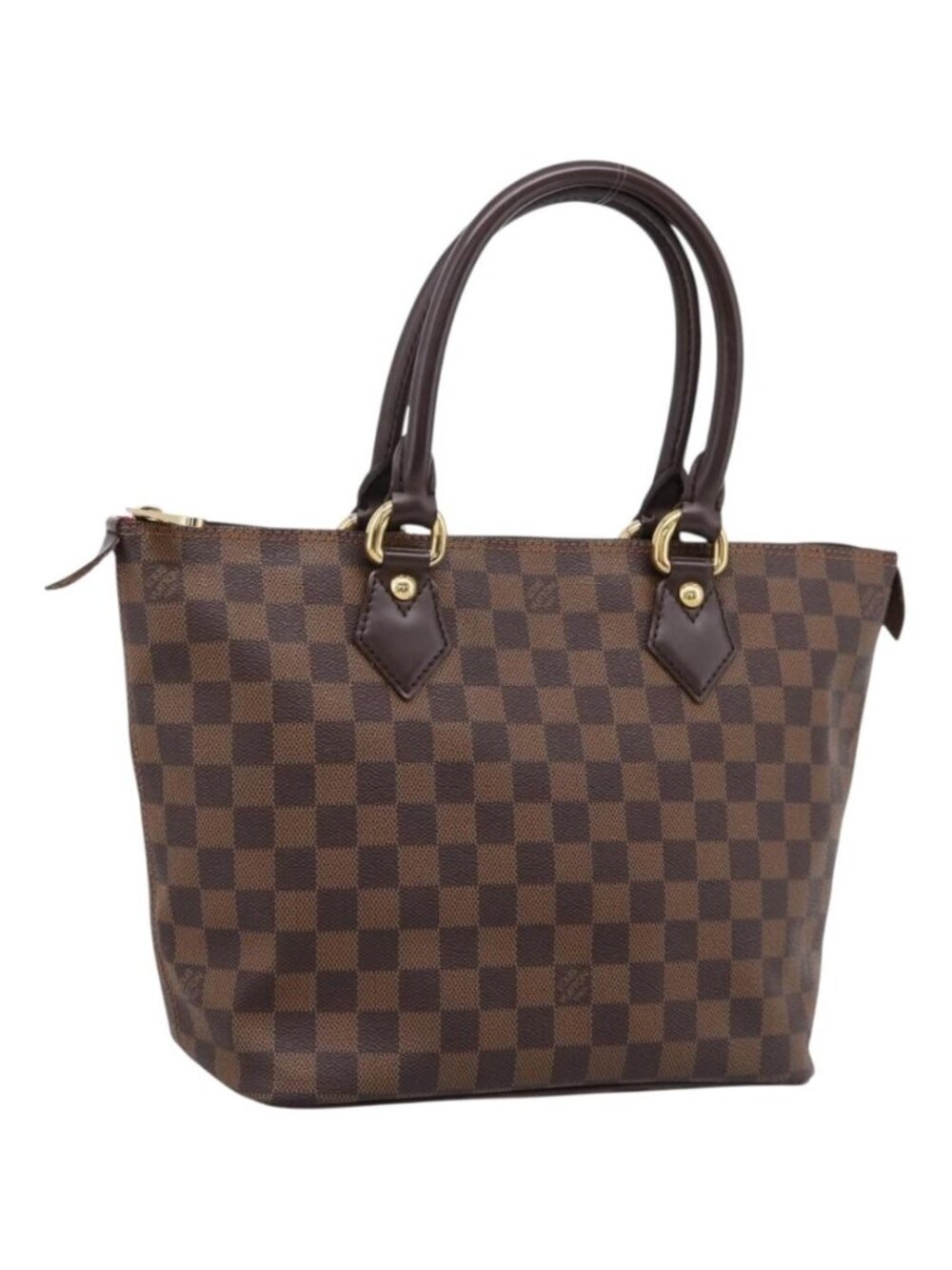 LOUIS VUITTON Damier Ebene Saleya PM Tote Bag N51183